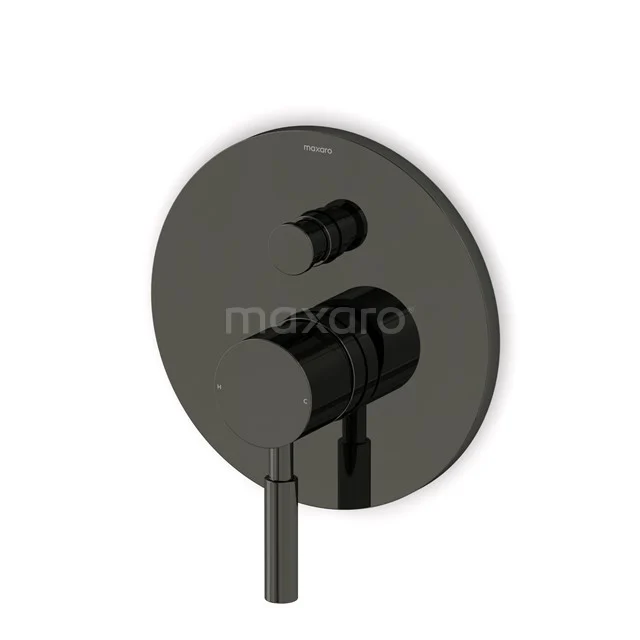 Unterputz Duscharmatur Radius Schwarz Chrom, Einhebelmischbatterie, Schwarzchrom 55.151.101BCNS