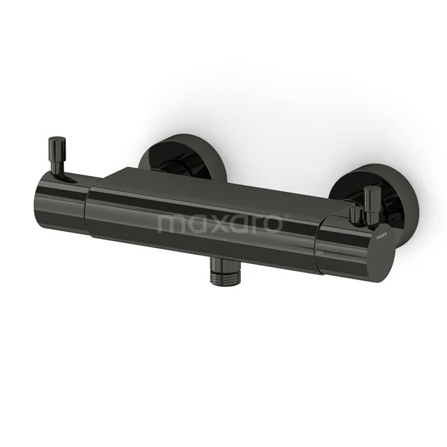 Thermostatische Duscharmatur Radius Schwarz Chrom, Schwarz Chrom 55.106.202BC Thermostatische Duscharmatur Radius Schwarz Chrom, Schwarz Chrom 55.106.202BC