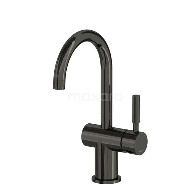 Radius Waschbeckenarmatur Aufputz | Schwarzchrom | Einhebelmischbatterie 55.003.551BC