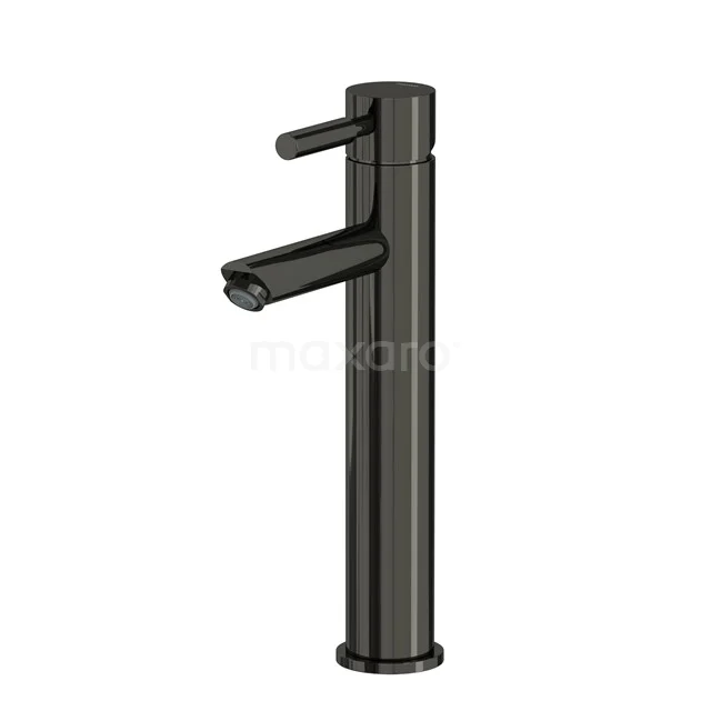 High Basin tap Radius Black chrome, Single lever mixer tap, Black chrome 55.003.521BCN