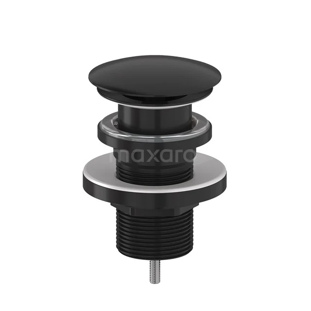 Waste plug Non-closable Black Round 99.000.704MB