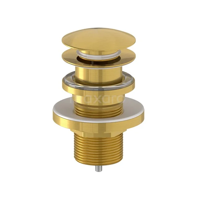 Waste plug Lockable Gold Round 99.000.604GG