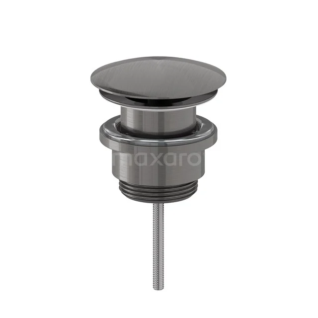 Waste plug Non-closable Black metal Round 99.000.504ZM
