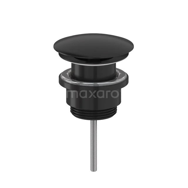 Waste plug Non-closable Black Round 99.000.504MB