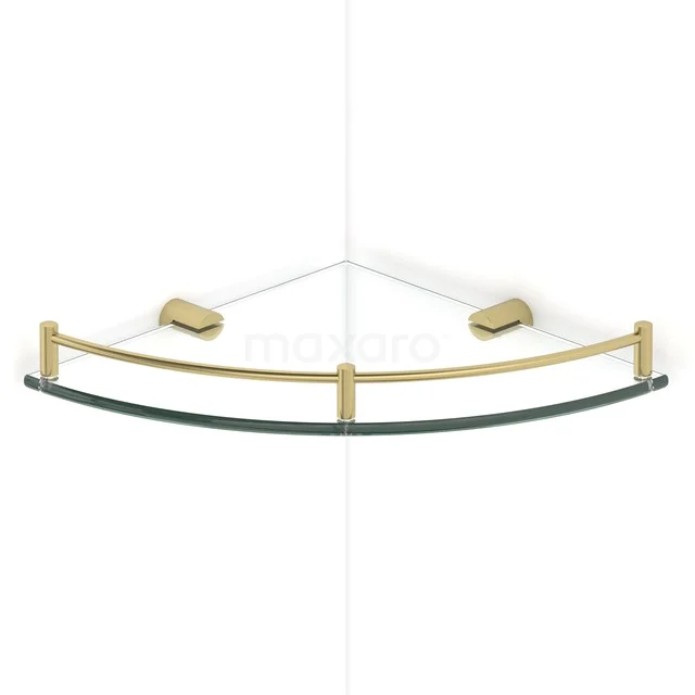 Radius Eckregal | Hellgold | Glas | Badezimmer 190-2101LG
