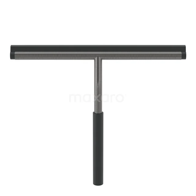 Duschabzieher | Schwarzes Metall | Hängend | Glashalterung 109105ZM