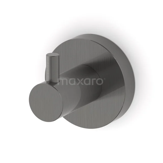 Towel hook Radius Black Steel, Black metal 150-0602ZM