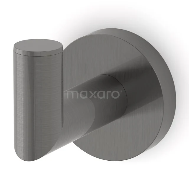 Radius Handdoekhaak | Zwart metaal 150-0601ZM