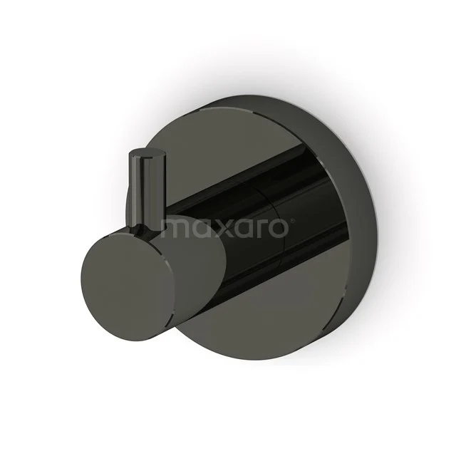 Towel hook Radius Black chrome, Black chrome 150-0602BC