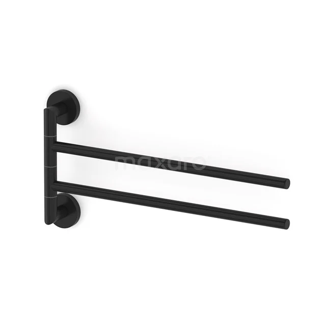 Towel rack Radius Black, Swivel, Black 150-0401MB