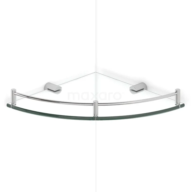 Hoekplanchet Radius Chrome, Badkamer, Glas, Chroom 190-2101