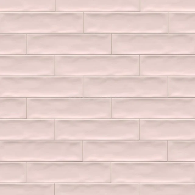 Wall tile Dolce Pink gloss 6.5x25cm Accent Pink Non rectified 507-040106