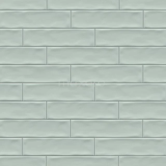 Wall tile Dolce Pastel Green Matt 6.5x25cm Accent Green Non Rectified 507-040107