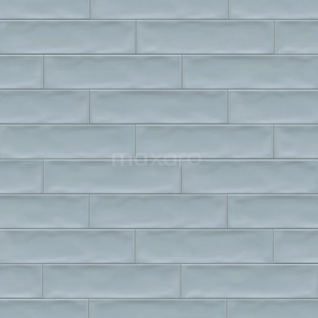 Wall tile Dolce Pastel Blue Gloss 6.5x25cm Accent Blue Non Rectified 507-040110