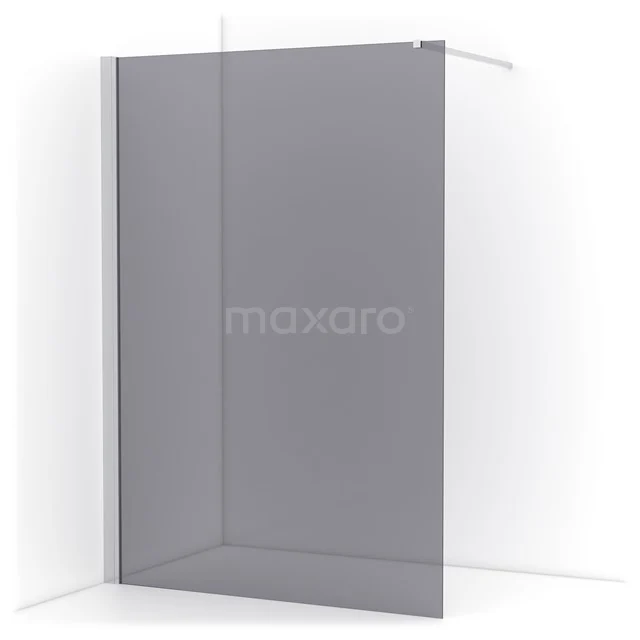 Diamond Walk-in shower | 140 cm Chrome Smoke glass Fixed wall IDA14131C