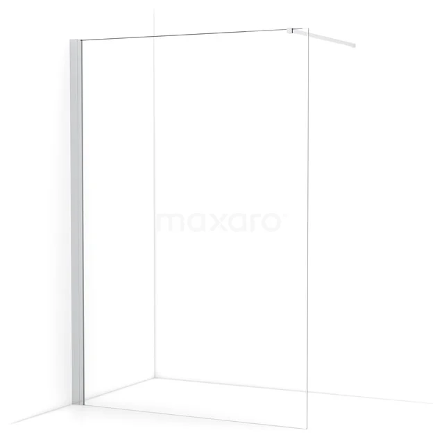 Diamond Walk-in shower | 130 cm Chrome Clear glass Fixed wall IDA13130C