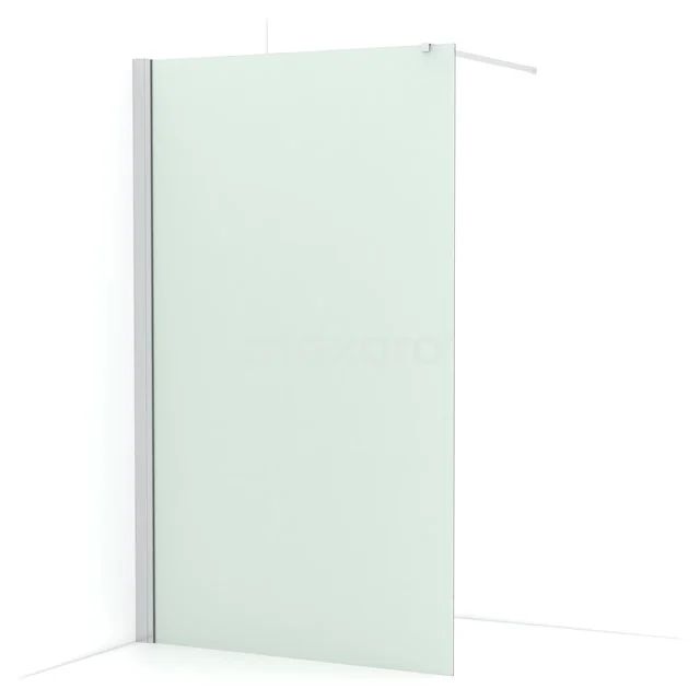 Diamond Walk-in shower | 120 cm Chrome Frosted glass Fixed wall IDA12137C