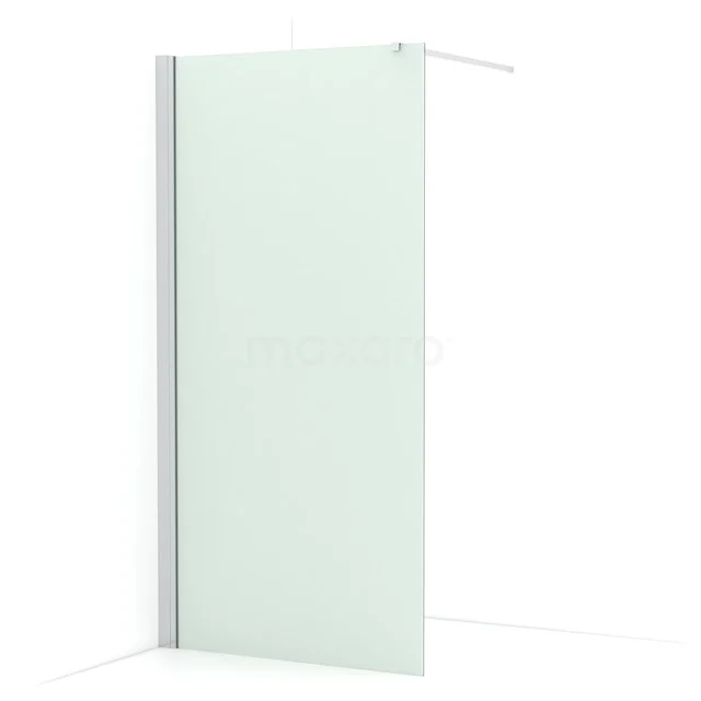 Diamond Walk-in shower | 100 cm Chrome Frosted glass Fixed wall IDA10137C