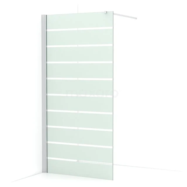 Diamond begehbare Dusche | 90 cm Chrom  Feste Wand IDA09136C