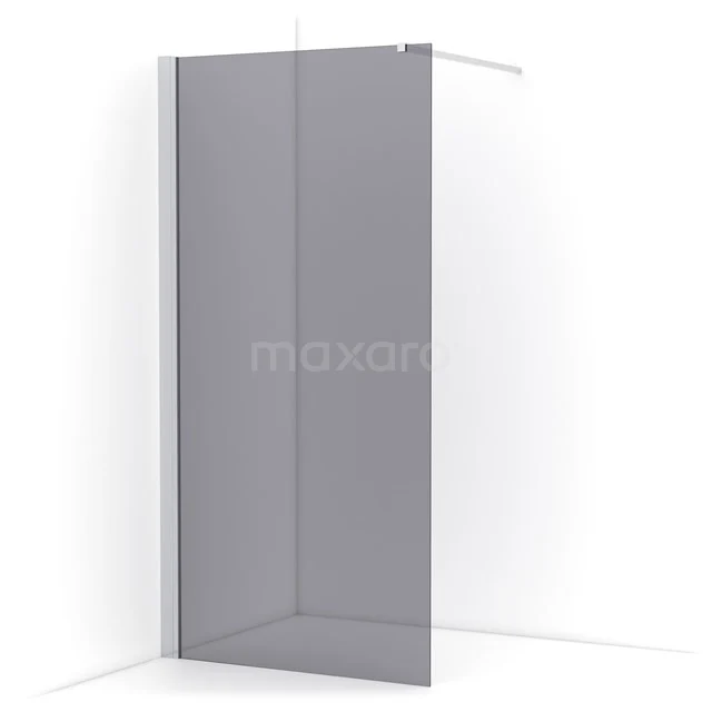 Diamond Walk-in shower | 90 cm Chrome Smoke glass Fixed wall IDA09131C