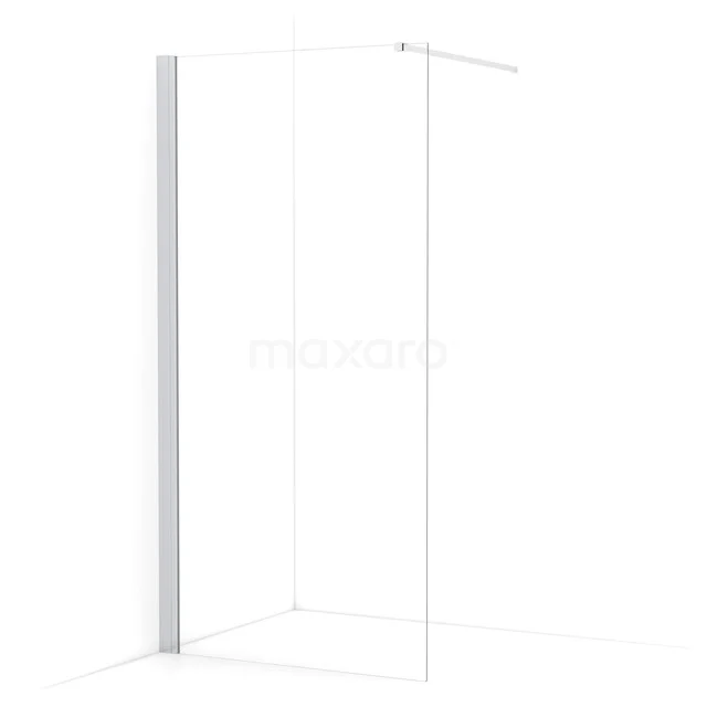 Diamond begehbare Dusche | 100 cm Chrom  Feste Wand IDA10130C