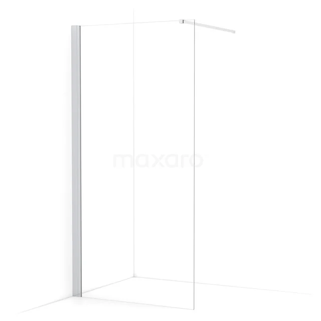 Diamond Walk-in shower | 100 cm Chrome Clear glass Fixed wall IDA10130C