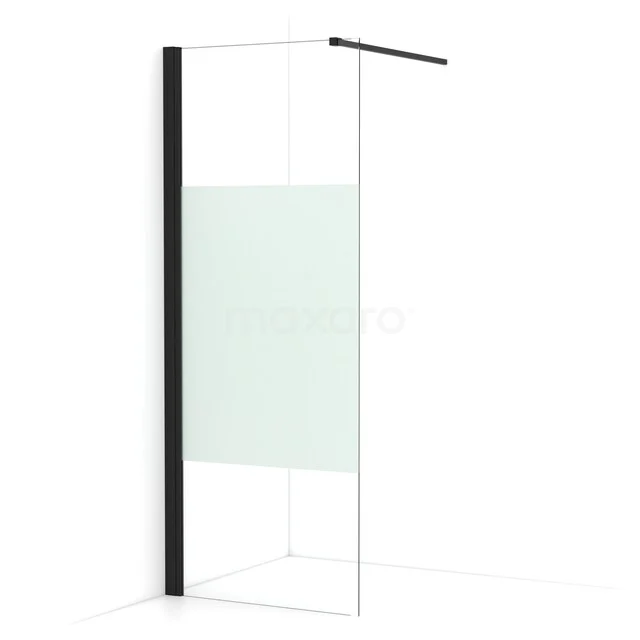 Diamond begehbare Dusche | 80 cm Matt Schwarz Feste Wand IDA08133MB Diamond begehbare Dusche | 80 cm Matt Schwarz Feste Wand IDA08133MB