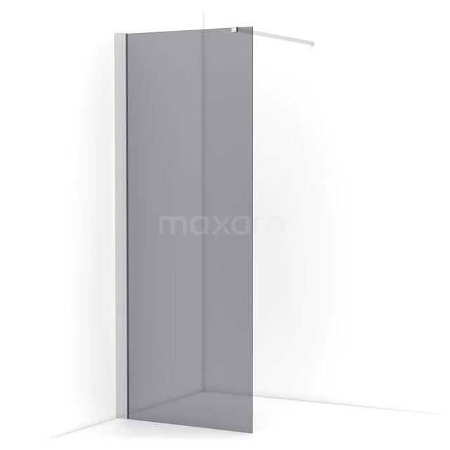 Begehbare Dusche Diamond 80cm aus Rauchglas Sicherheitsglas Chrom IDA08131C