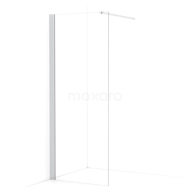 Diamond Walk-in shower | 80 cm Chrome Clear glass Fixed wall IDA08130C