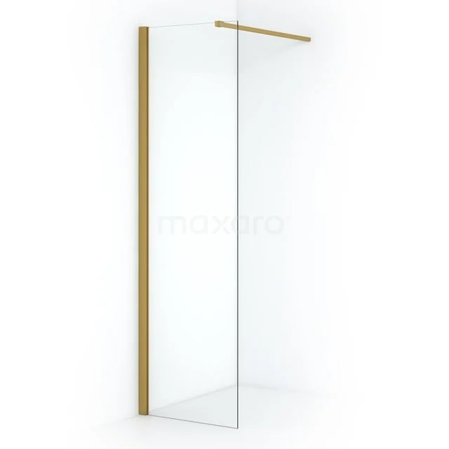 Diamond Inloopdouche | 50 cm Goud Helder glas Vaste wand IDA05110GGN