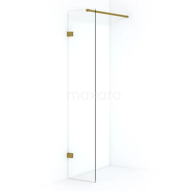 Diamond Inloopdouche | 30 cm Goud Helder glas Vaste wand IDA03120GG