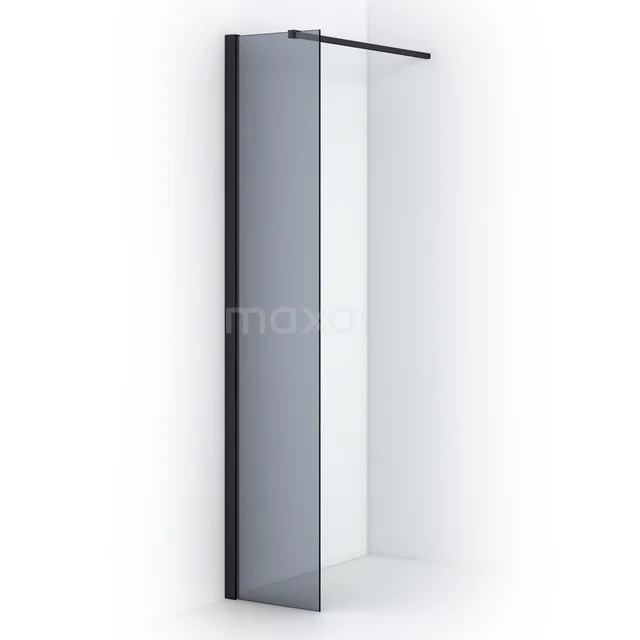 Diamond Inloopdouche | 30 cm Zwart chroom Rookglas Vaste wand IDA03111BCN