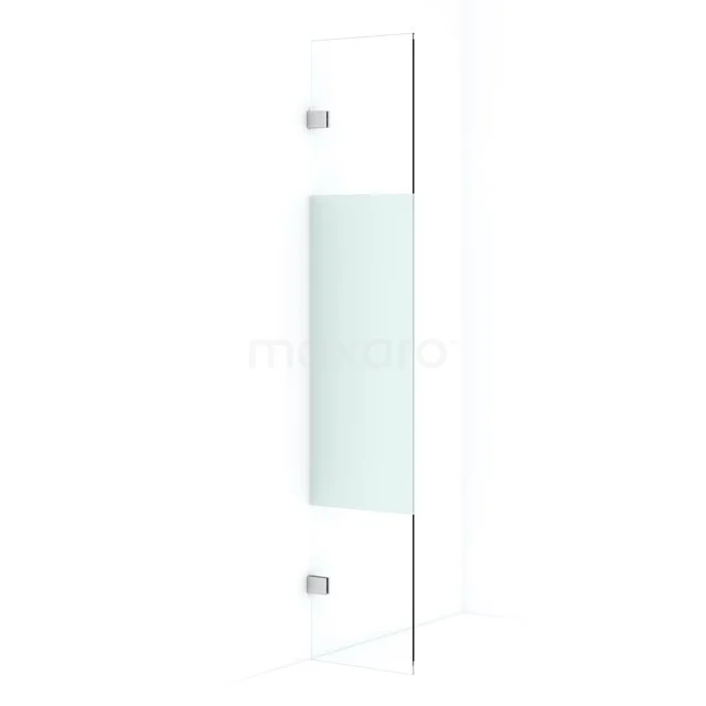 Diamond Inloopdouche | 30 cm Chroom Helder met matte strook Vaste wand IDA03023C