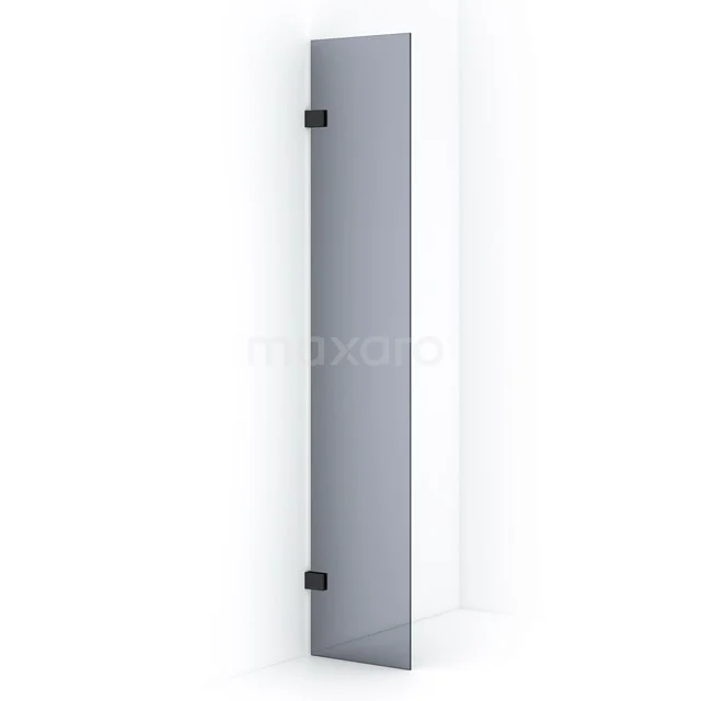 Diamond Inloopdouche | 30 cm Mat zwart Rookglas Vaste wand IDA03021MB