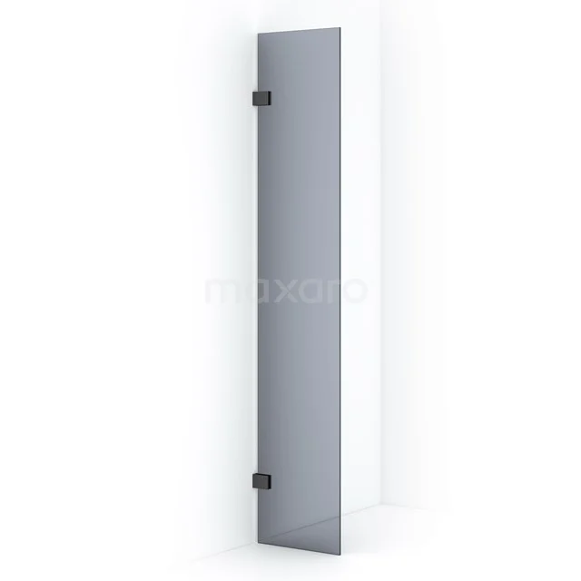 Diamond Inloopdouche | 30 cm Zwart chroom Rookglas Vaste wand IDA03021BC