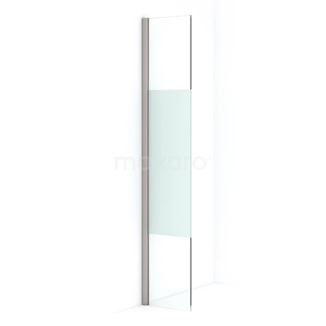 Diamond Inloopdouche | 30 cm Rvs Helder met matte strook Vaste wand IDA03013BR