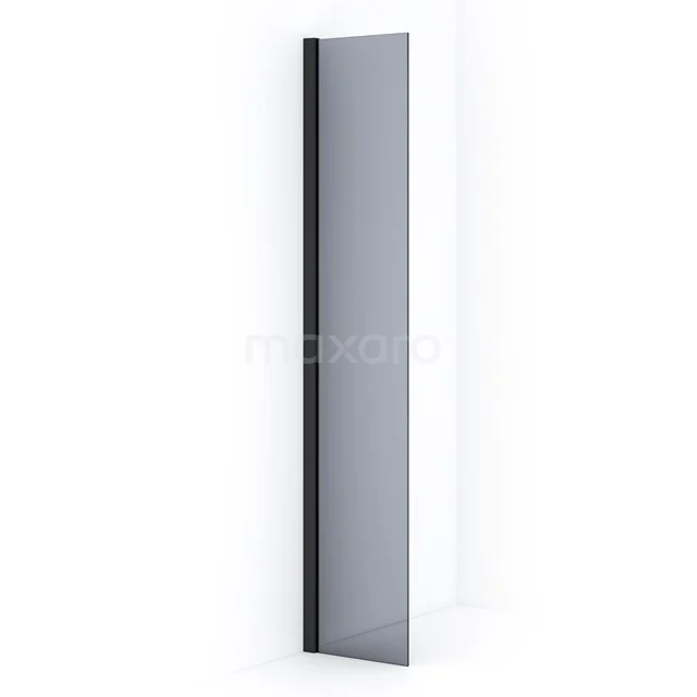 Diamond Inloopdouche | 30 cm Mat zwart Rookglas Vaste wand IDA03011MB