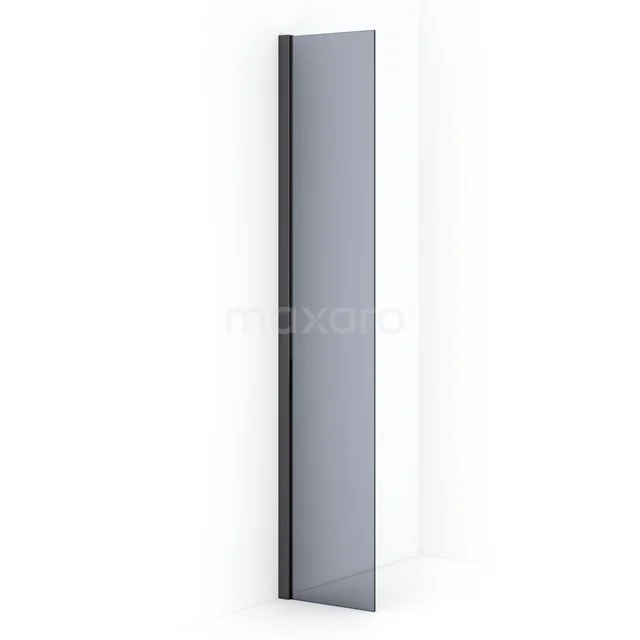 Diamond Inloopdouche | 30 cm Zwart chroom Rookglas Vaste wand IDA03011BC