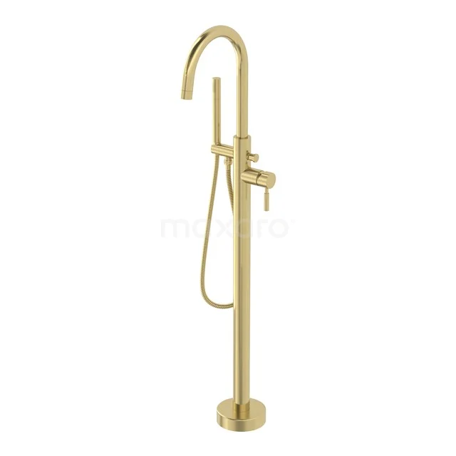 Radius Freestanding bath tap | Light gold | Single lever mixer tap with handheld shower 1 position BSL-5503-40001