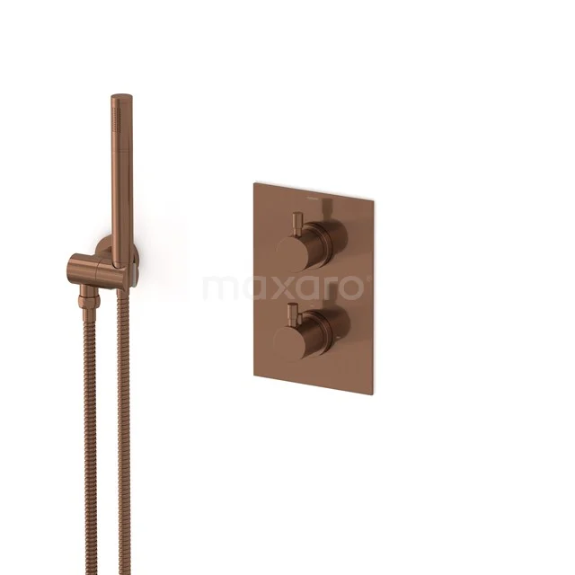 Radius Unterputz-Brausegarnitur | Kupfer Thermostatarmatur mit Handbrause 1 Position AIK55-00005