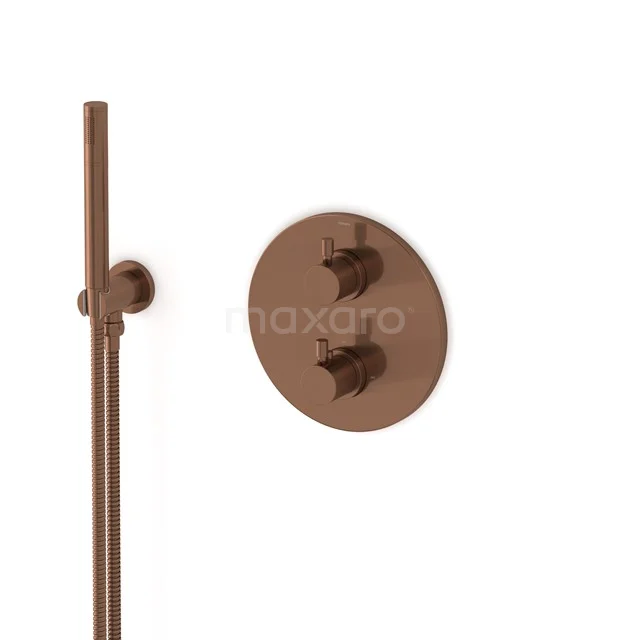 Radius Unterputz-Brausegarnitur | Kupfer Thermostatarmatur mit Handbrause 1 Position AIK55-00014