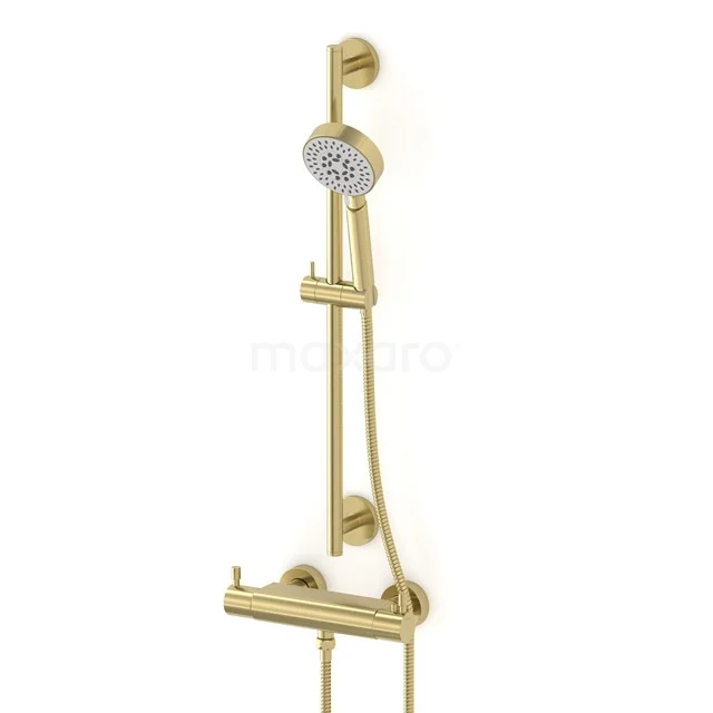 Shower set with Thermostatic mixer, Radius Light Gold AOL55-00002