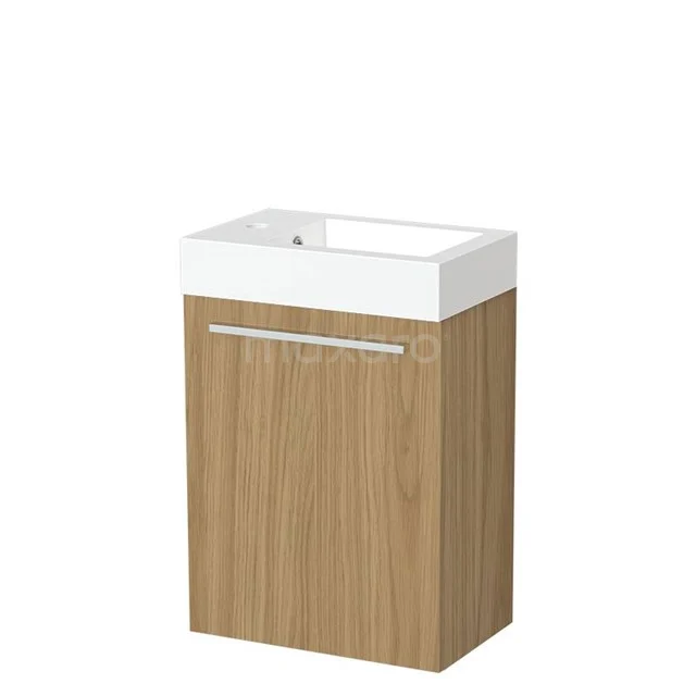 Modulo Pico Toilet unit with basin | 41 cm Matte black Flat front Basin White marble Natural stone TMW10-00758