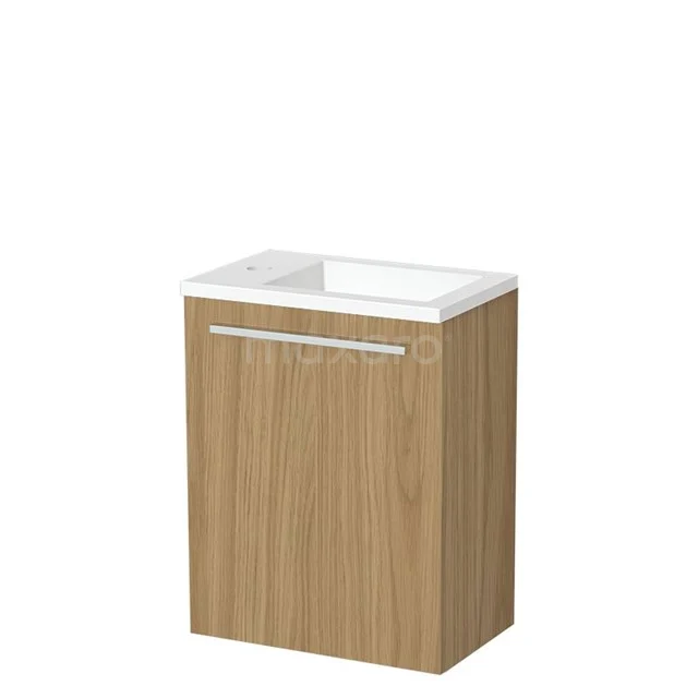 Modulo Pico Toilet unit with basin | 40 cm Matte white Handleless front Basin White marble Natural stone TMW10-00761