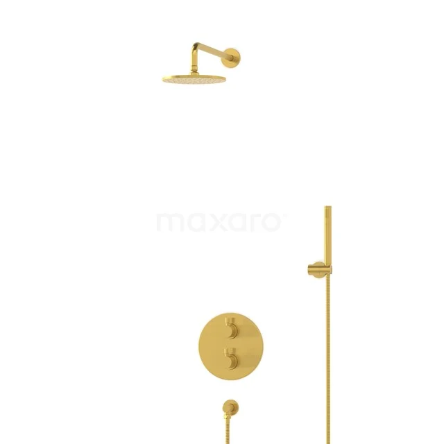 Radius Rain shower Built-in | Gold 20 cm Rain shower Thermostatic BIG55-00003