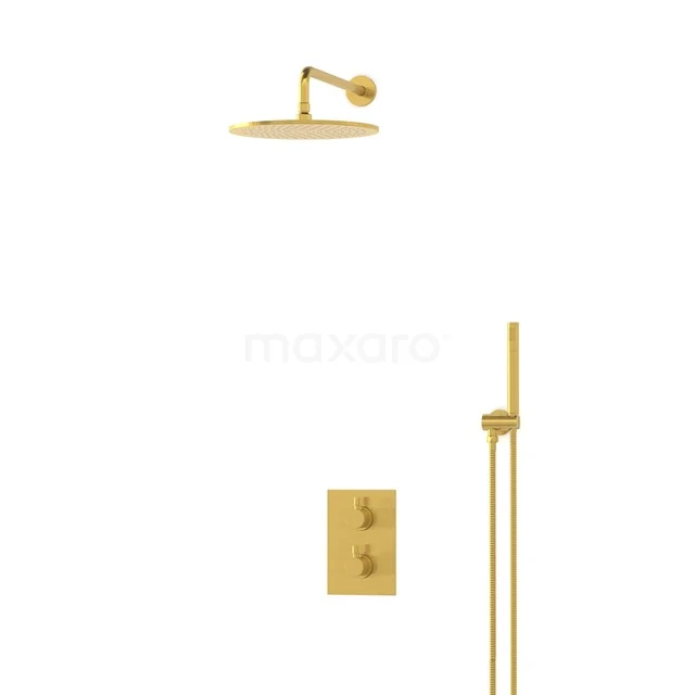 Radius Rain shower Built-in | Gold 30 cm Rain shower Thermostatic BIG55-00010