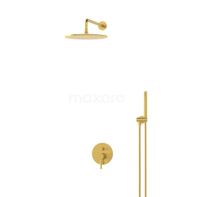 Radius Rain shower Built-in | Gold 30 cm Rain shower Single lever BIG55-00011