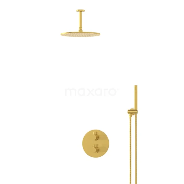 Radius Gold Unterputz-Regenbrausegarnitur, Thermostatarmatur, 30cm Kopfbrause, Gold BIG55-00018 Radius Gold Unterputz-Regenbrausegarnitur, Thermostatarmatur, 30cm Kopfbrause, Gold BIG55-00018