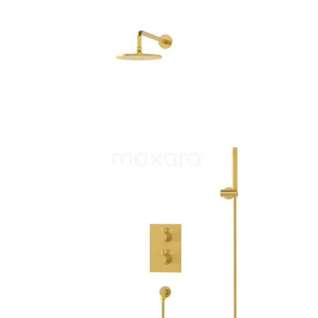 Radius Rain shower Built-in | Gold 20 cm Rain shower Thermostatic BIG55-00021