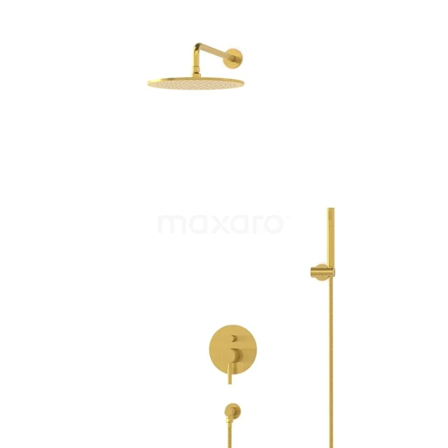 Radius Rain shower Built-in | Gold 30 cm Rain shower Single lever BIG55-00027